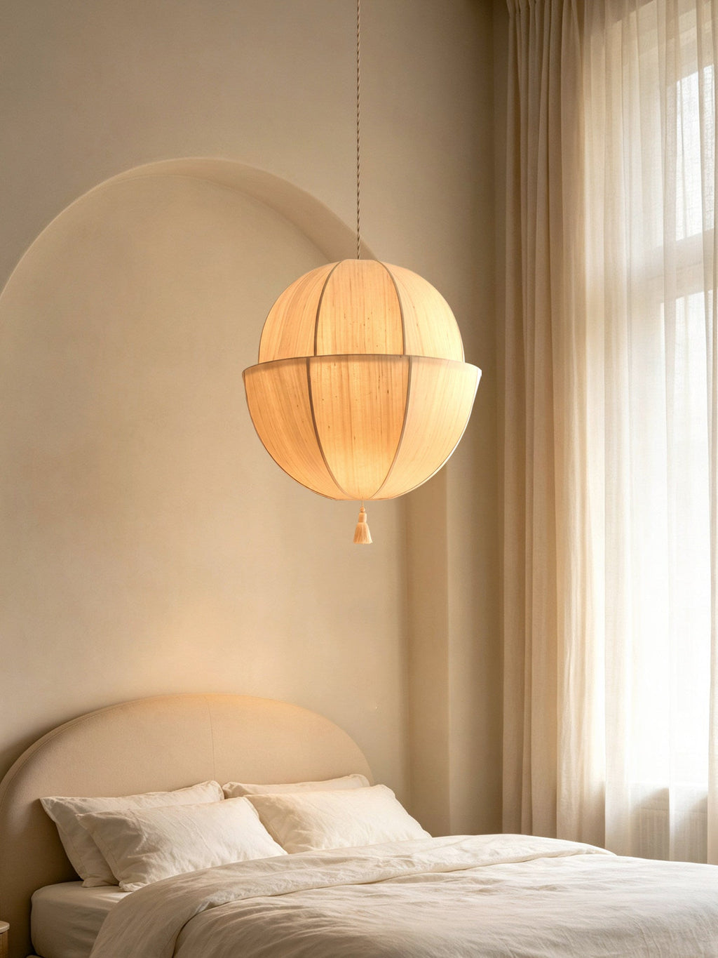 Fabric Lantern Pendant Light — Pendant Light | Maison Monashee — view 4