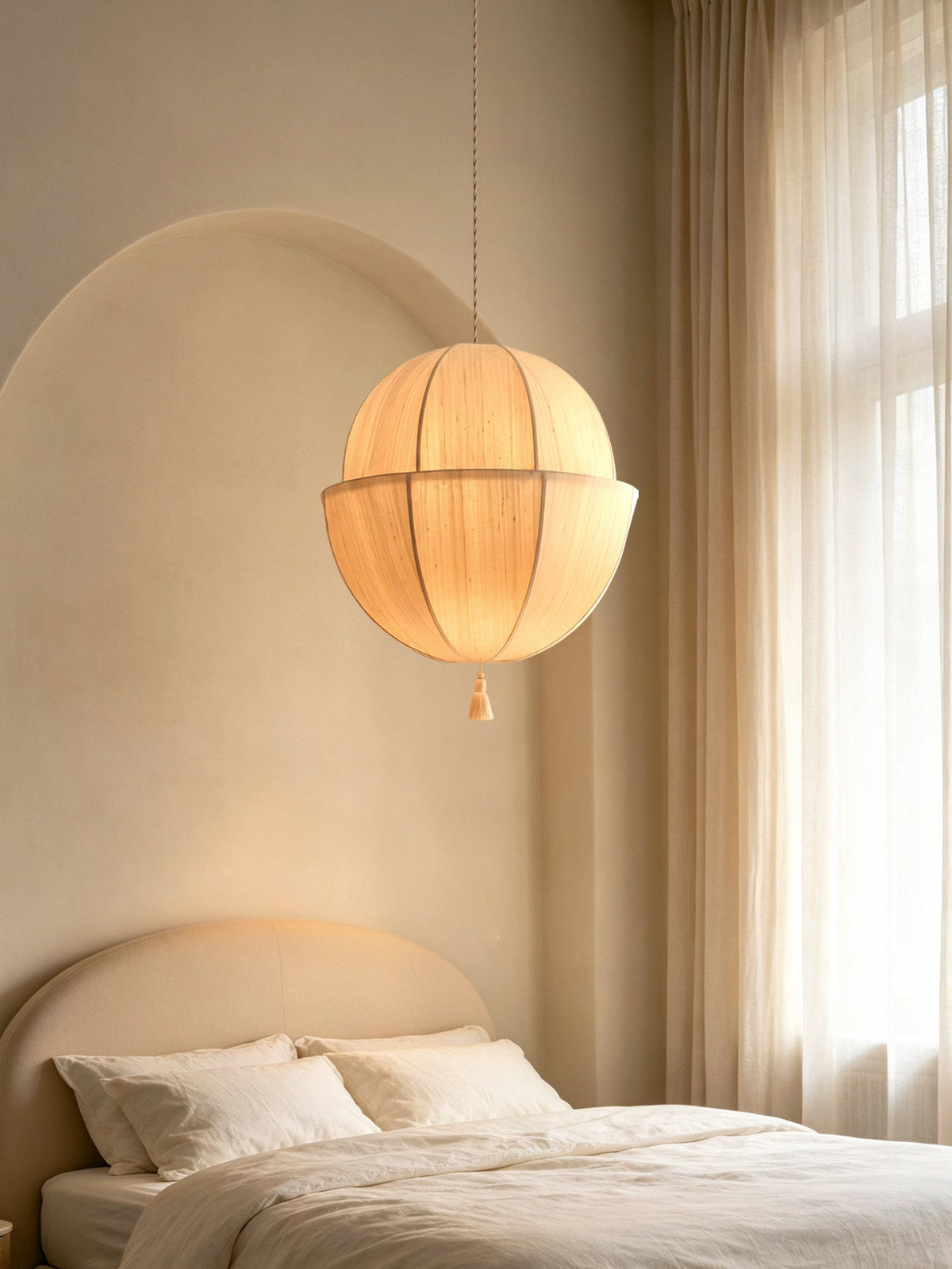 Fabric Lantern Pendant Light — Pendant Light | Maison Monashee — view 4