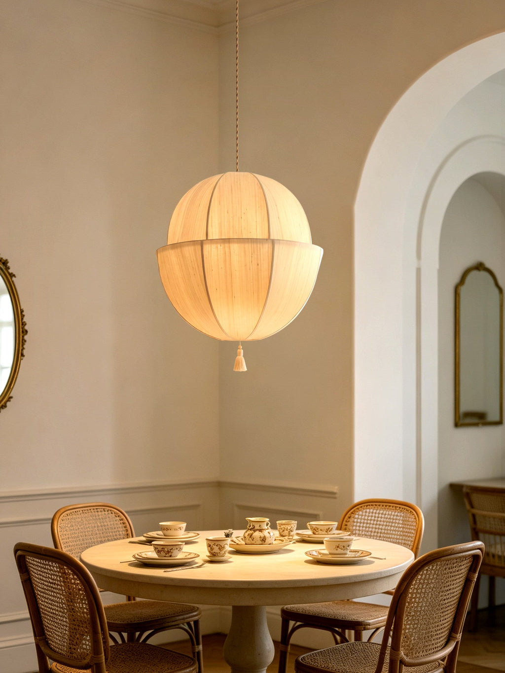 Fabric Lantern Pendant Light — Pendant Light | Maison Monashee — view 5