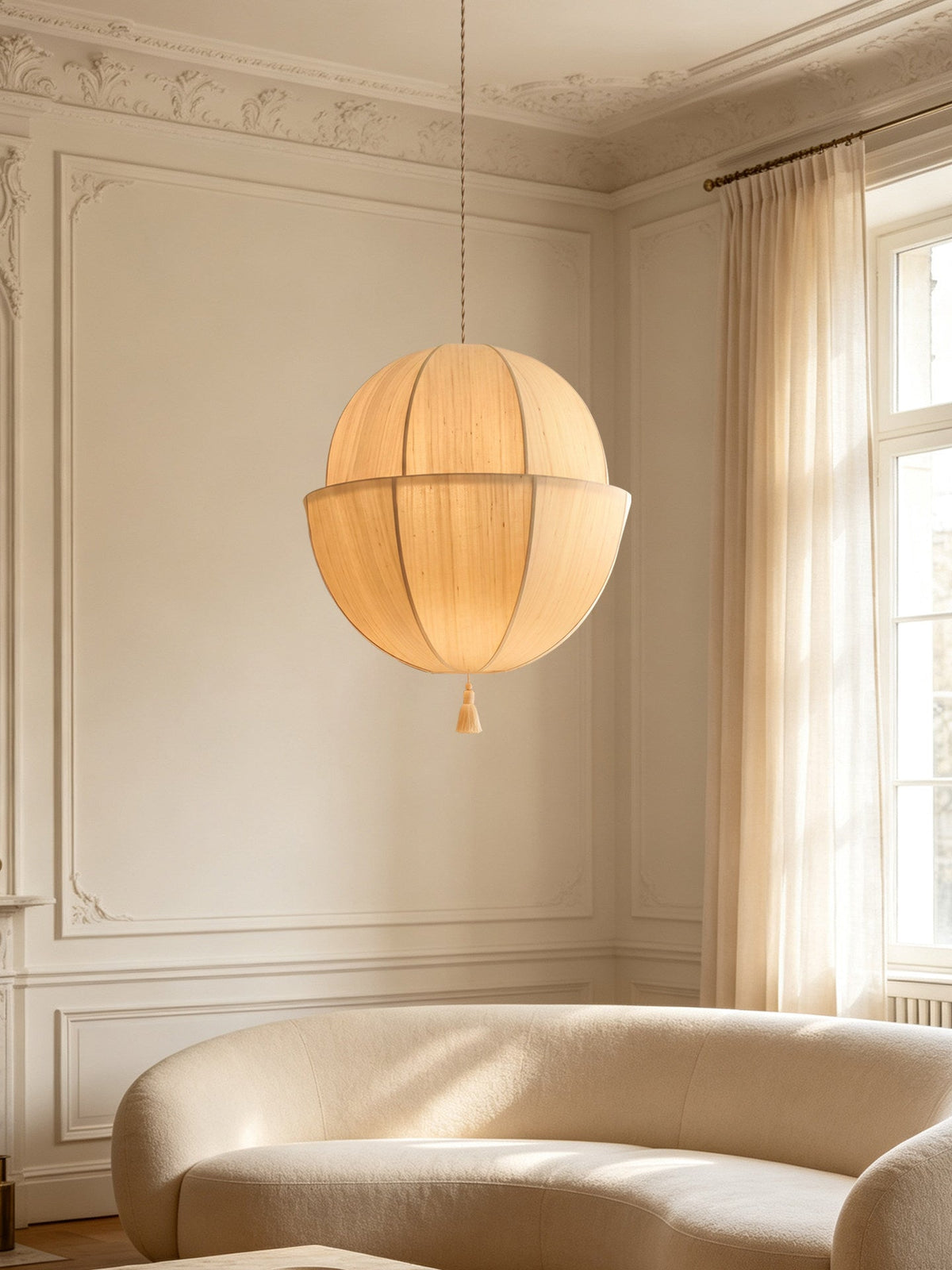 Fabric Lantern Pendant Light — Pendant Light | Maison Monashee — view 6