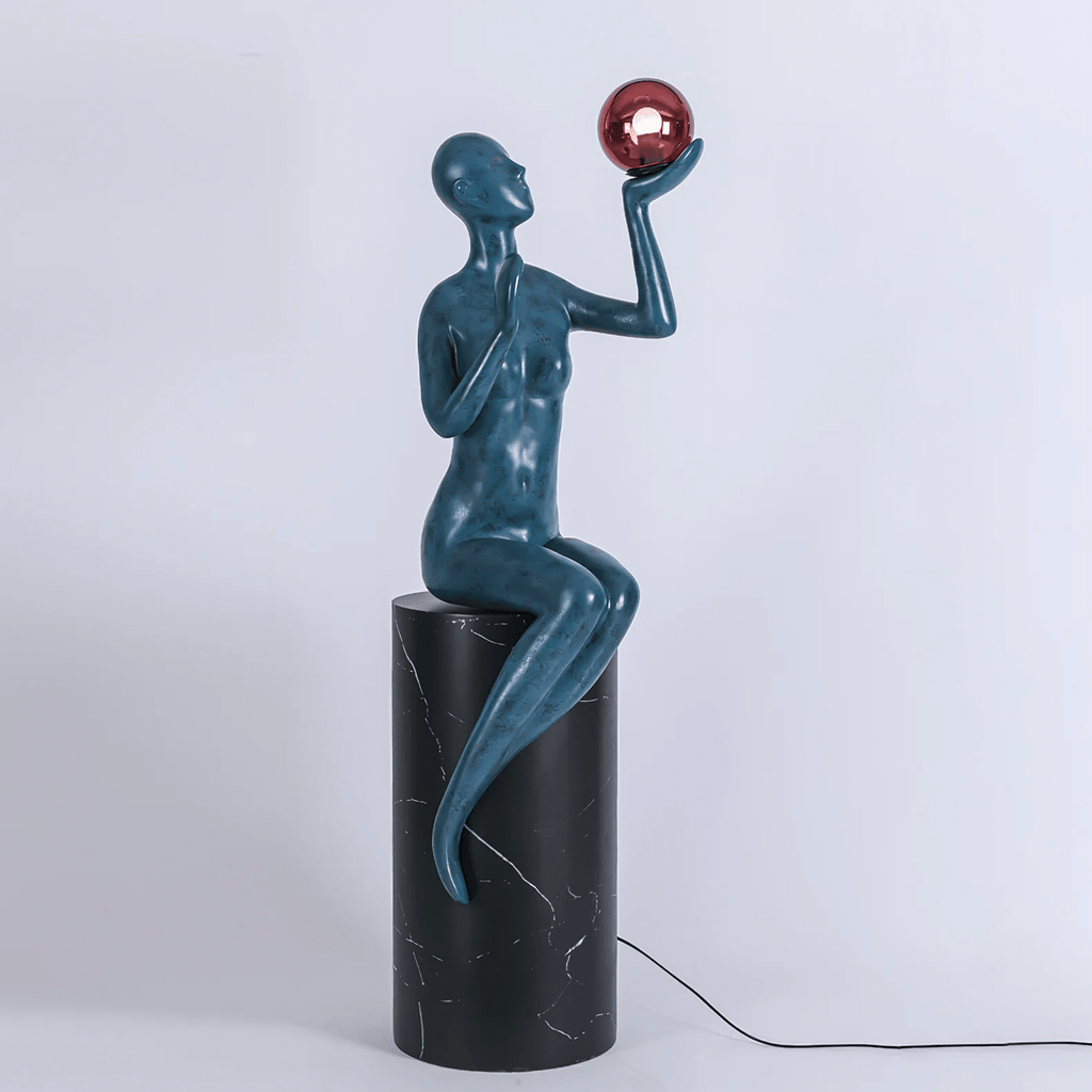 Blue Floor Lamp — Floor Lamp | Maison Monashee — view 6