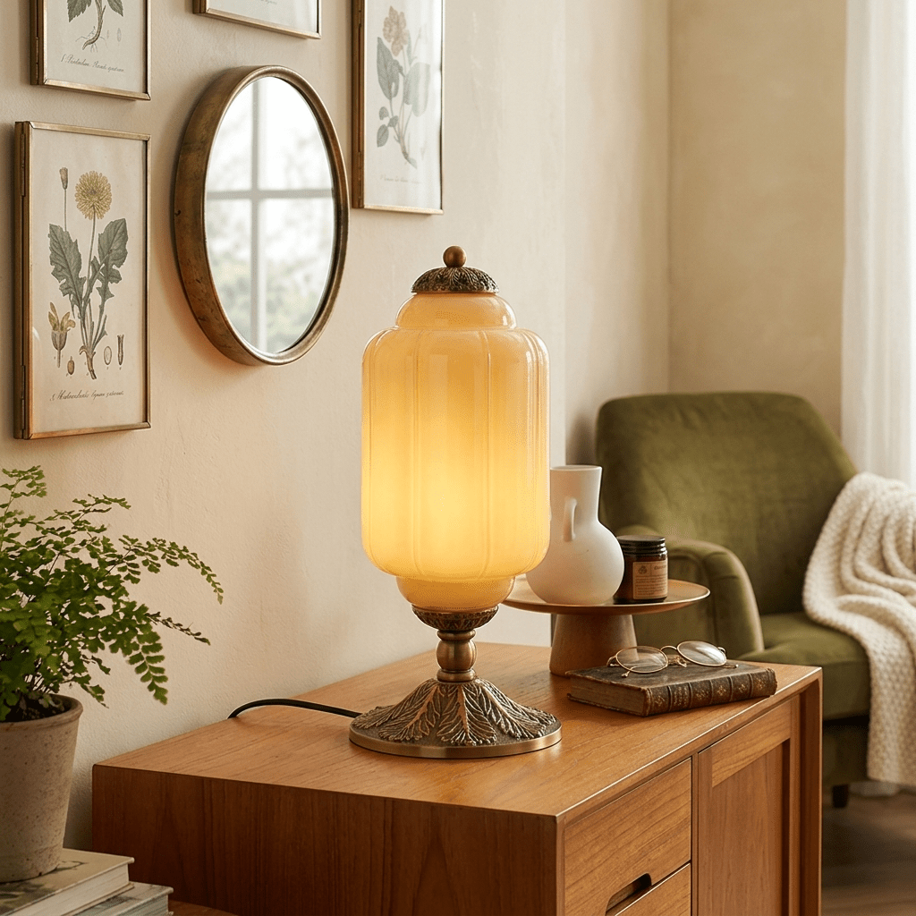 Vintage Lantern Table Lamp — Table Lamp | Maison Monashee — view 2