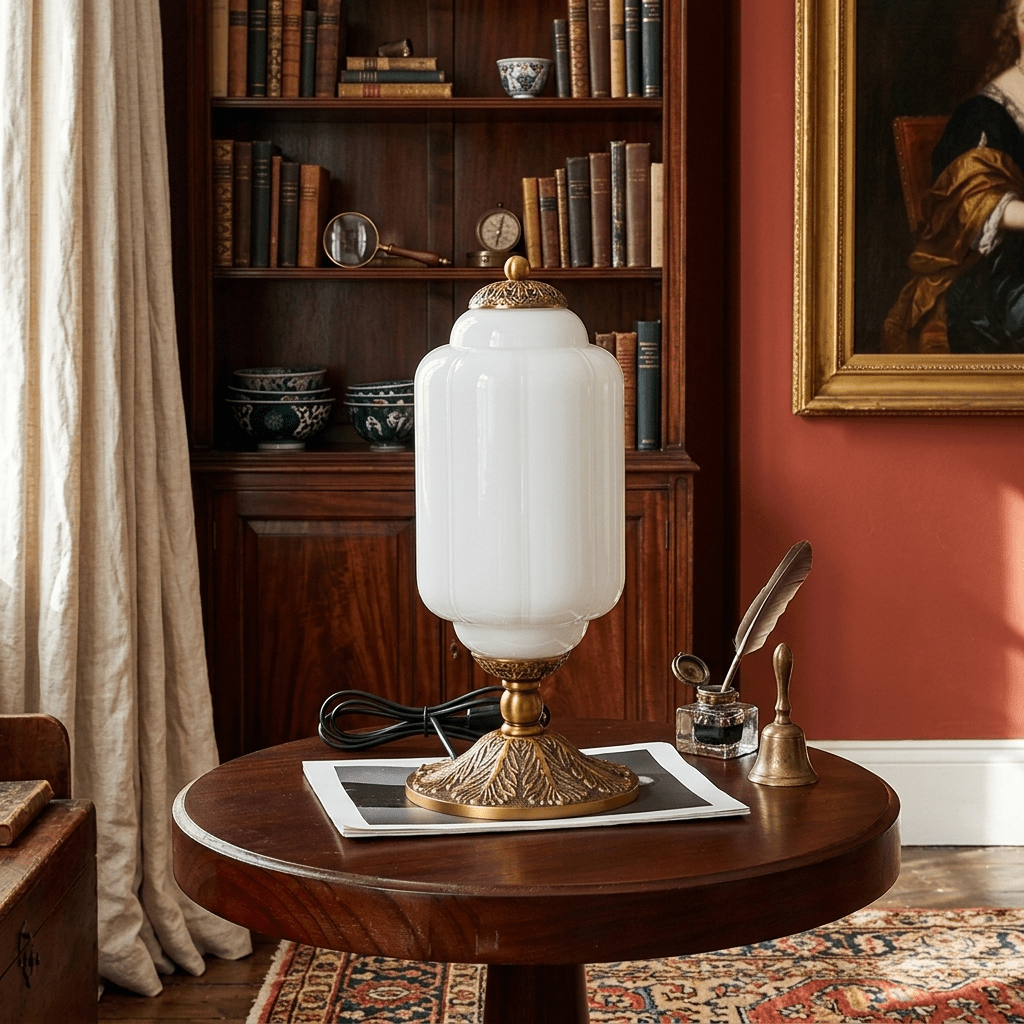 Vintage Lantern Table Lamp — Table Lamp | Maison Monashee — view 10