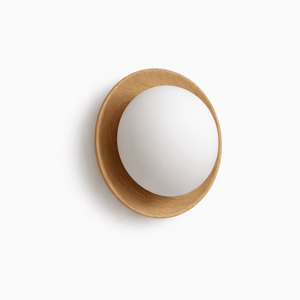Frosted Glass Wall Light — Wall Sconce | Maison Monashee — view 14