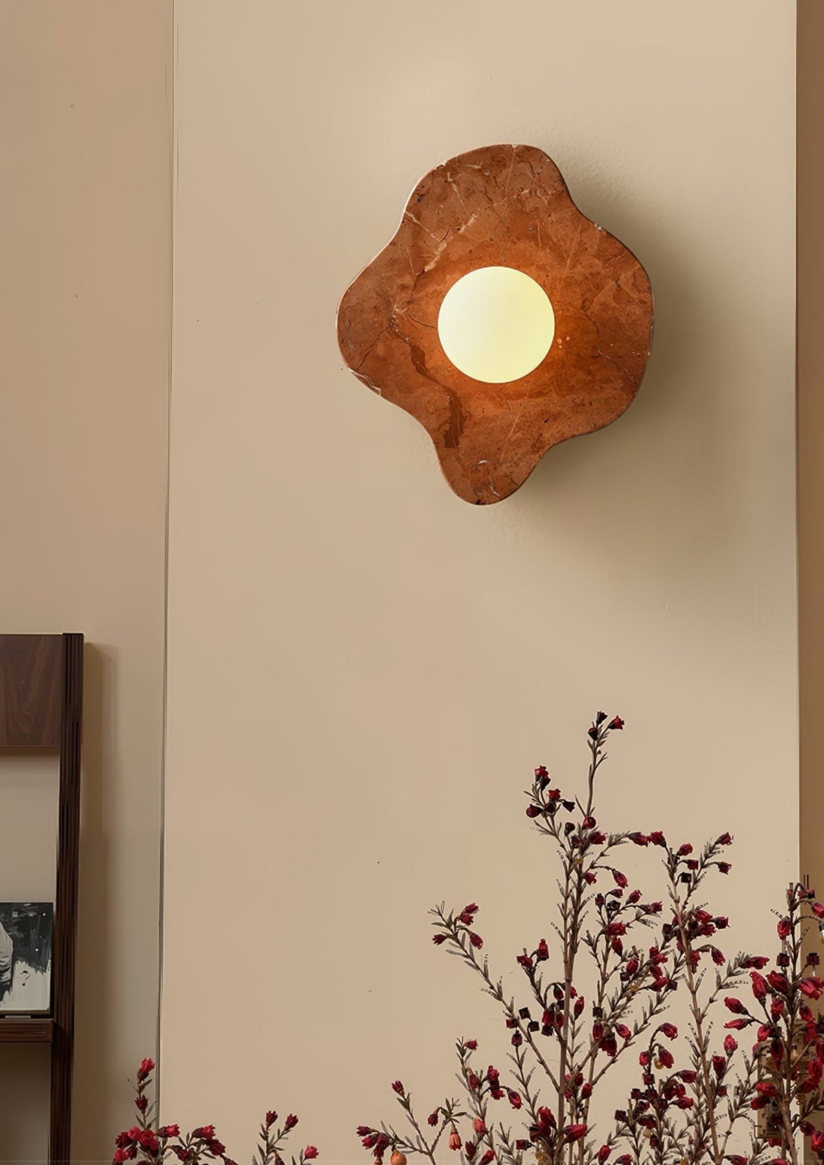 Red Marble Sconce — Wall Sconce | Maison Monashee — view 6