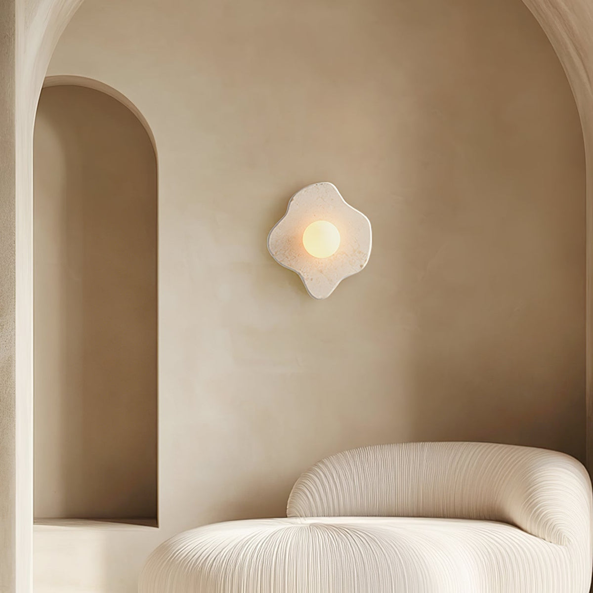 Red Marble Sconce — Wall Sconce | Maison Monashee — view 3