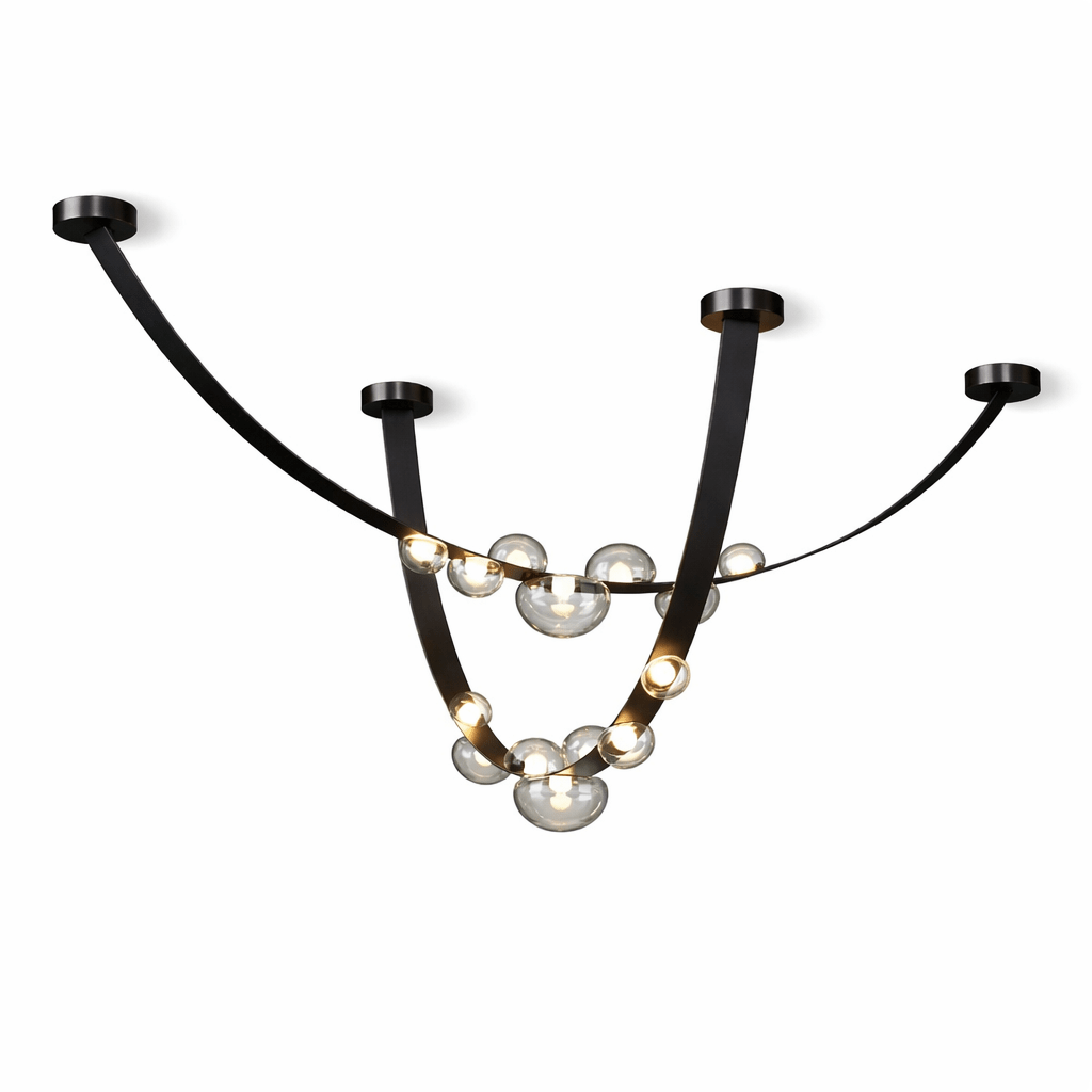 Leather Chandelier — Chandelier | Maison Monashee — view 20