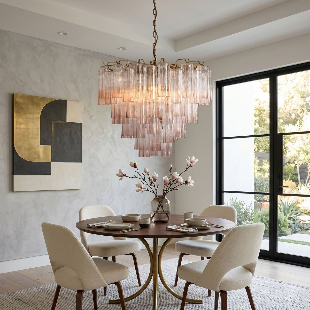 Modern Pink Chandelier — Chandelier | Maison Monashee — view 5