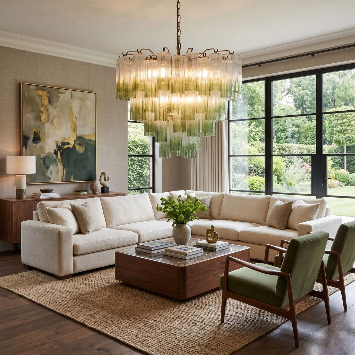 Modern Pink Chandelier — Chandelier | Maison Monashee — view 4