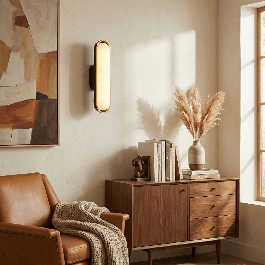 Simple Black Wall Sconce — Wall Sconce | Maison Monashee — view 5