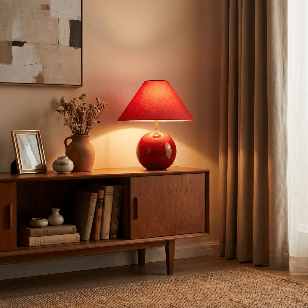 Ceramic Ball Table Lamp — Table Lamp | Maison Monashee — view 3