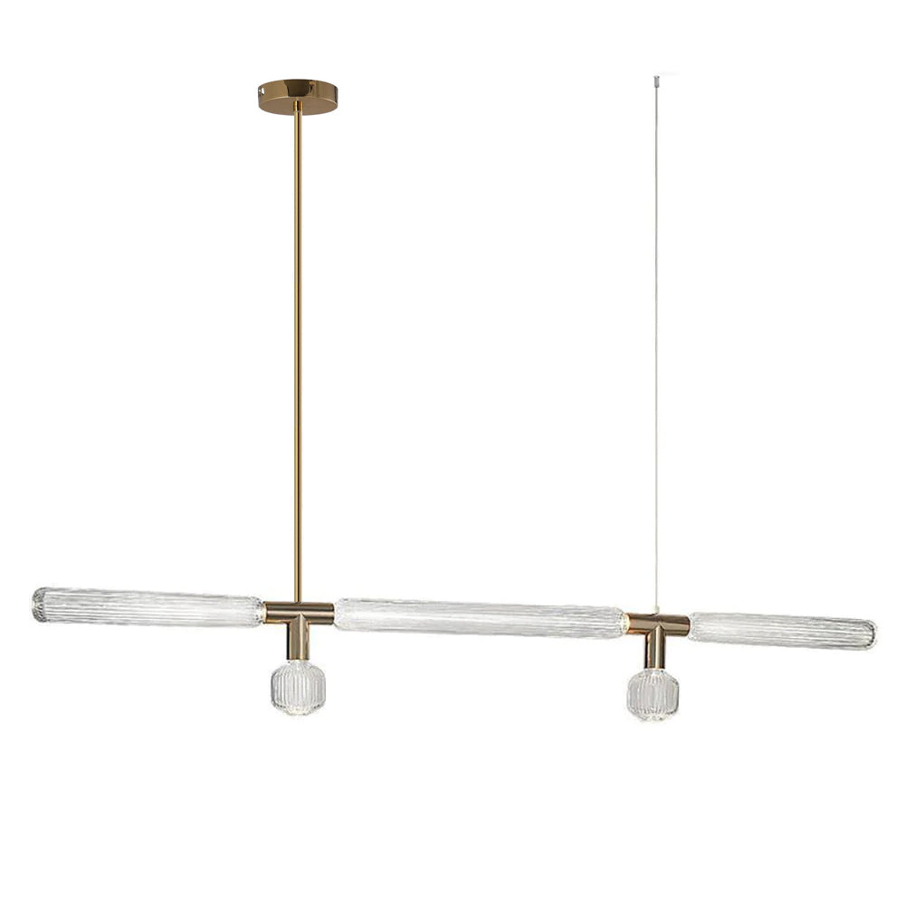 Gold Cylinder Pendant Light — Pendant Light | Maison Monashee — view 65