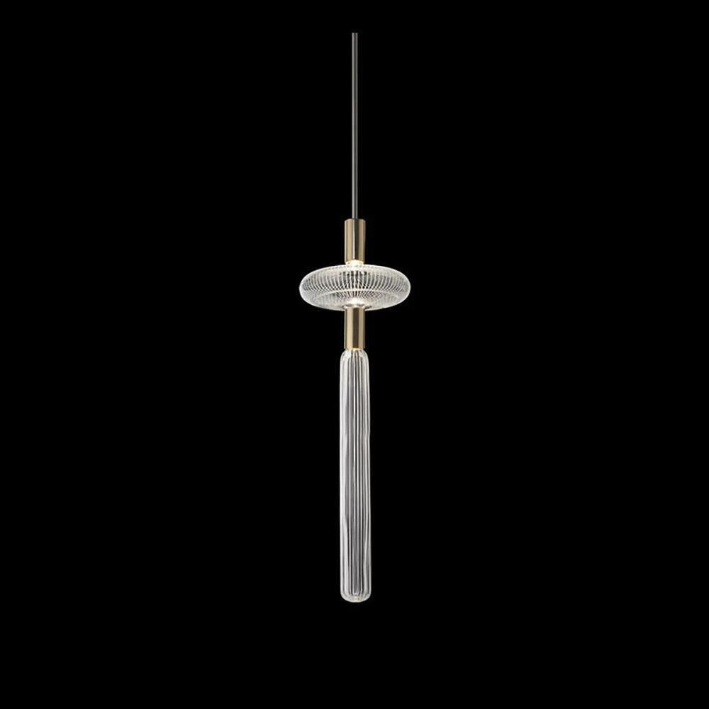 Gold Cylinder Pendant Light — Pendant Light | Maison Monashee — view 58