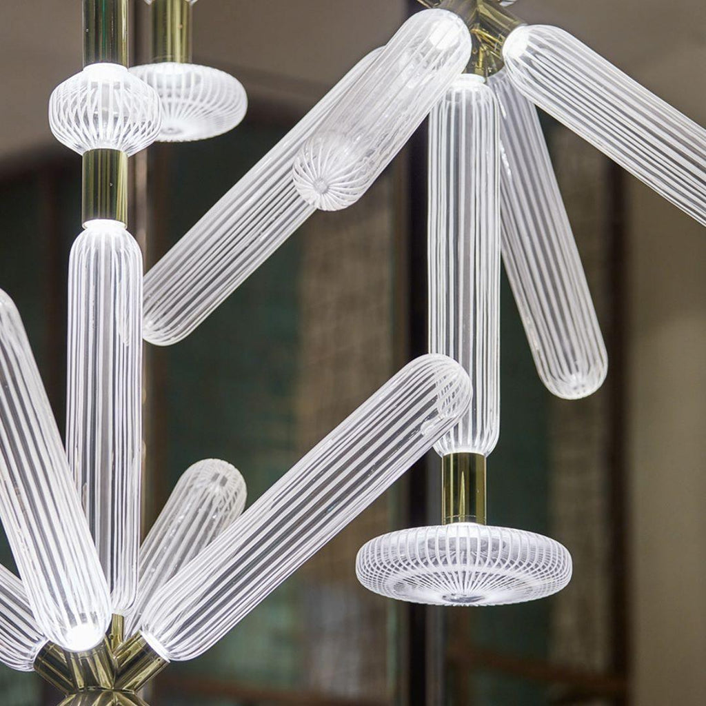 Gold Cylinder Pendant Light — Pendant Light | Maison Monashee — view 30