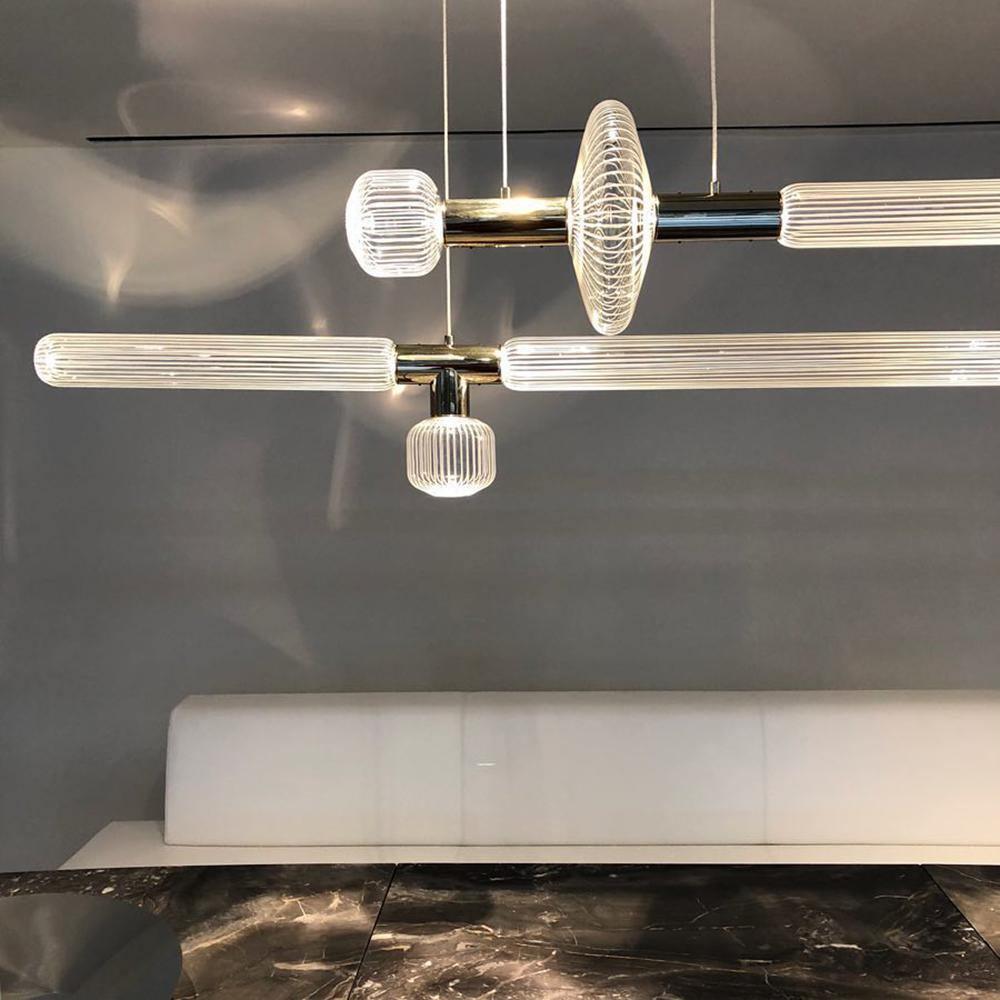 Gold Cylinder Pendant Light — Pendant Light | Maison Monashee — view 35