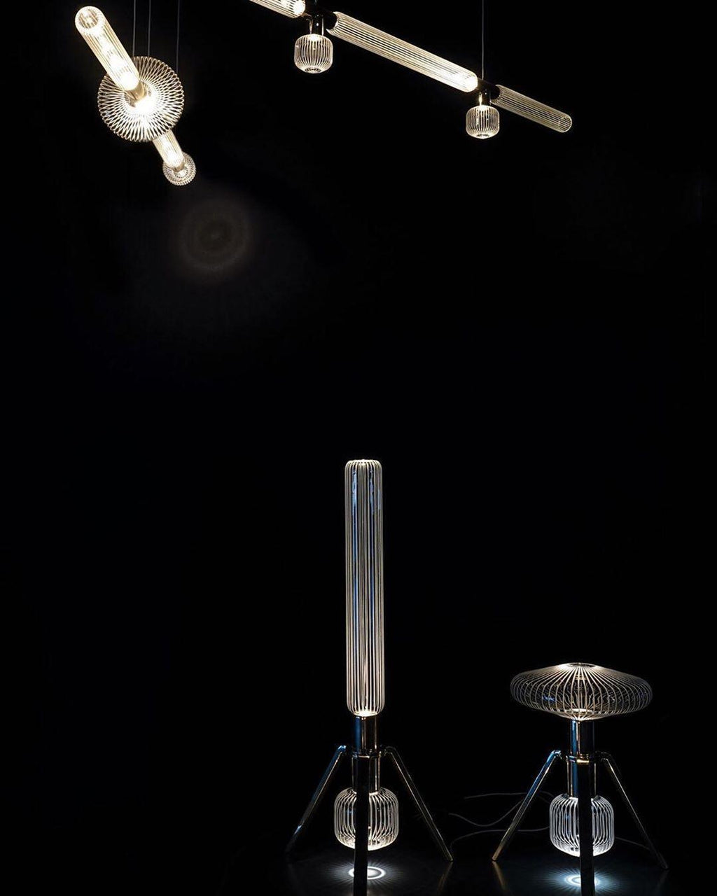 Gold Cylinder Pendant Light — Pendant Light | Maison Monashee — view 42