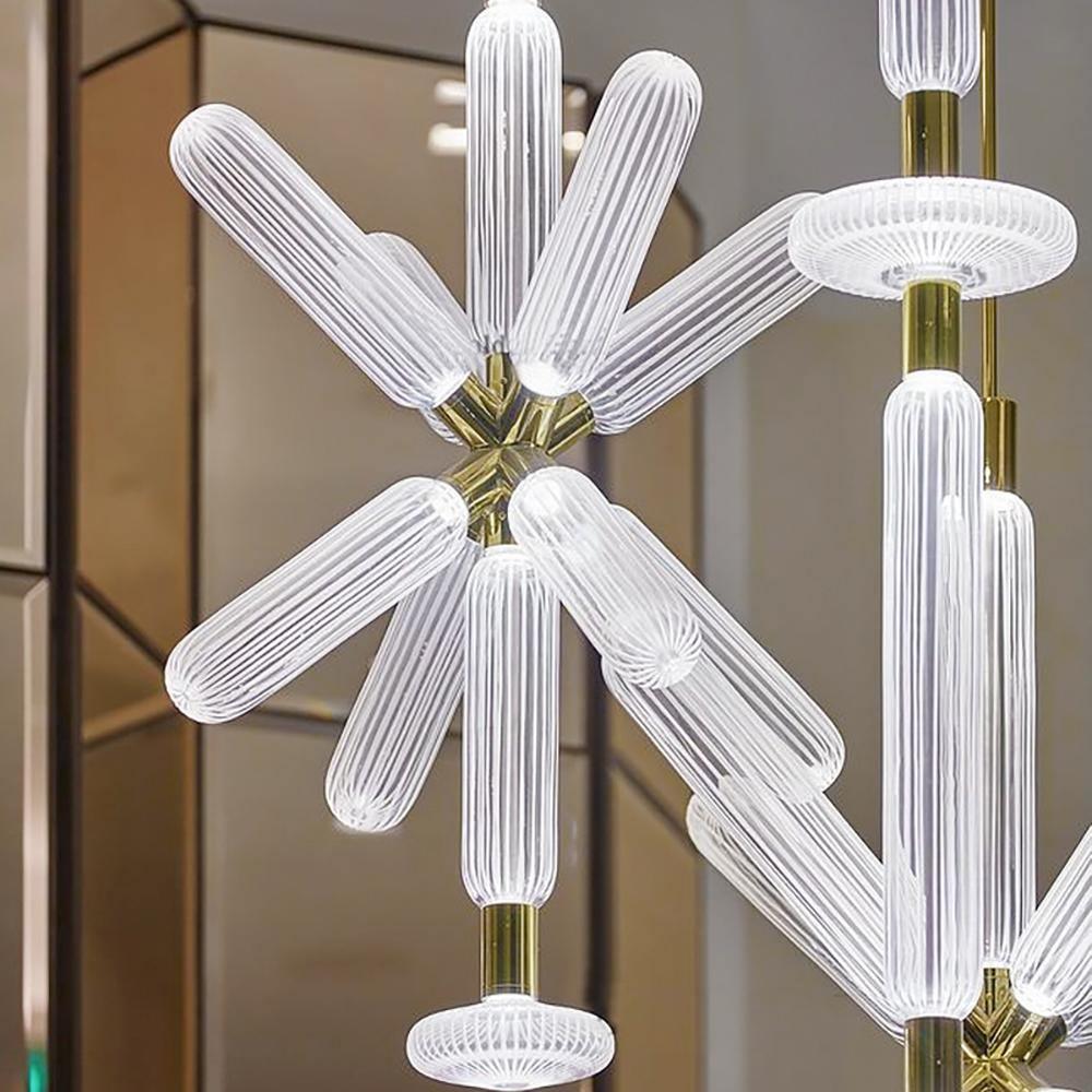 Gold Cylinder Pendant Light — Pendant Light | Maison Monashee — view 14