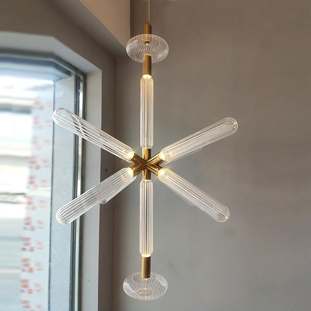 Gold Cylinder Pendant Light — Pendant Light | Maison Monashee — view 17