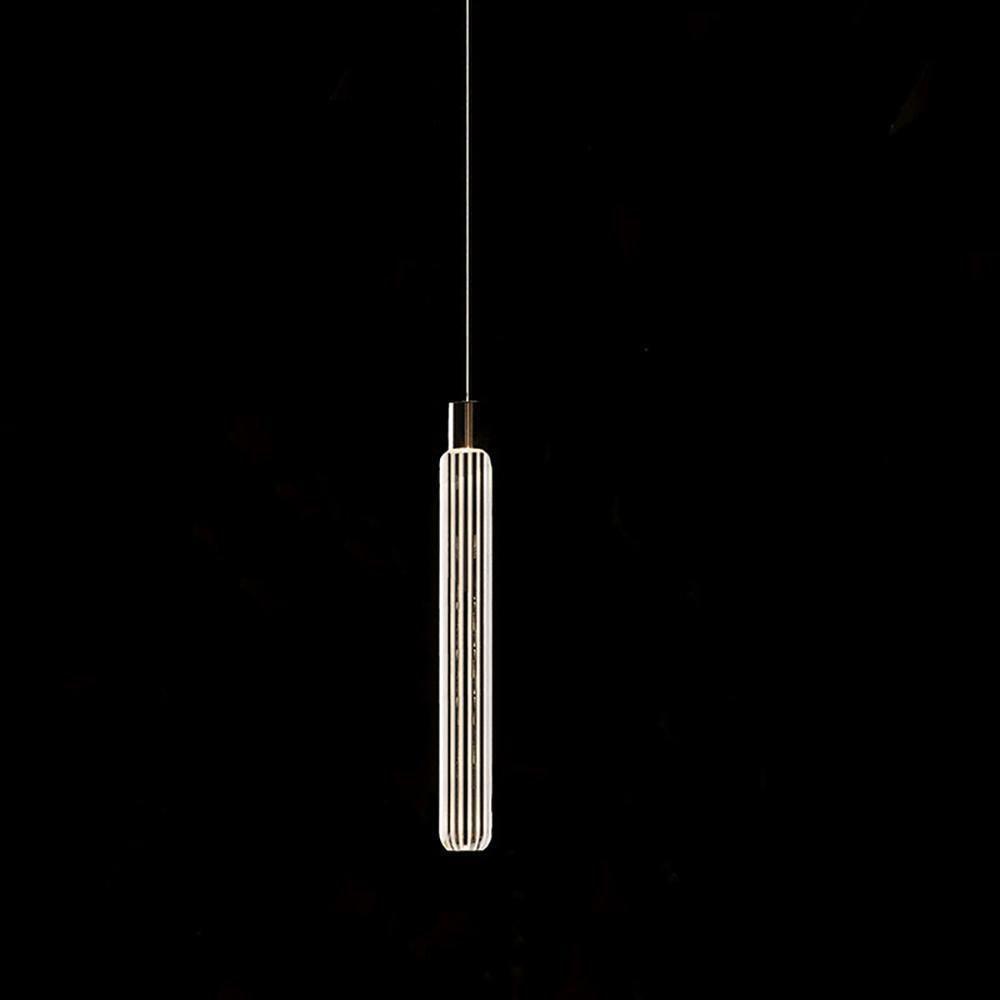 Gold Cylinder Pendant Light — Pendant Light | Maison Monashee — view 54