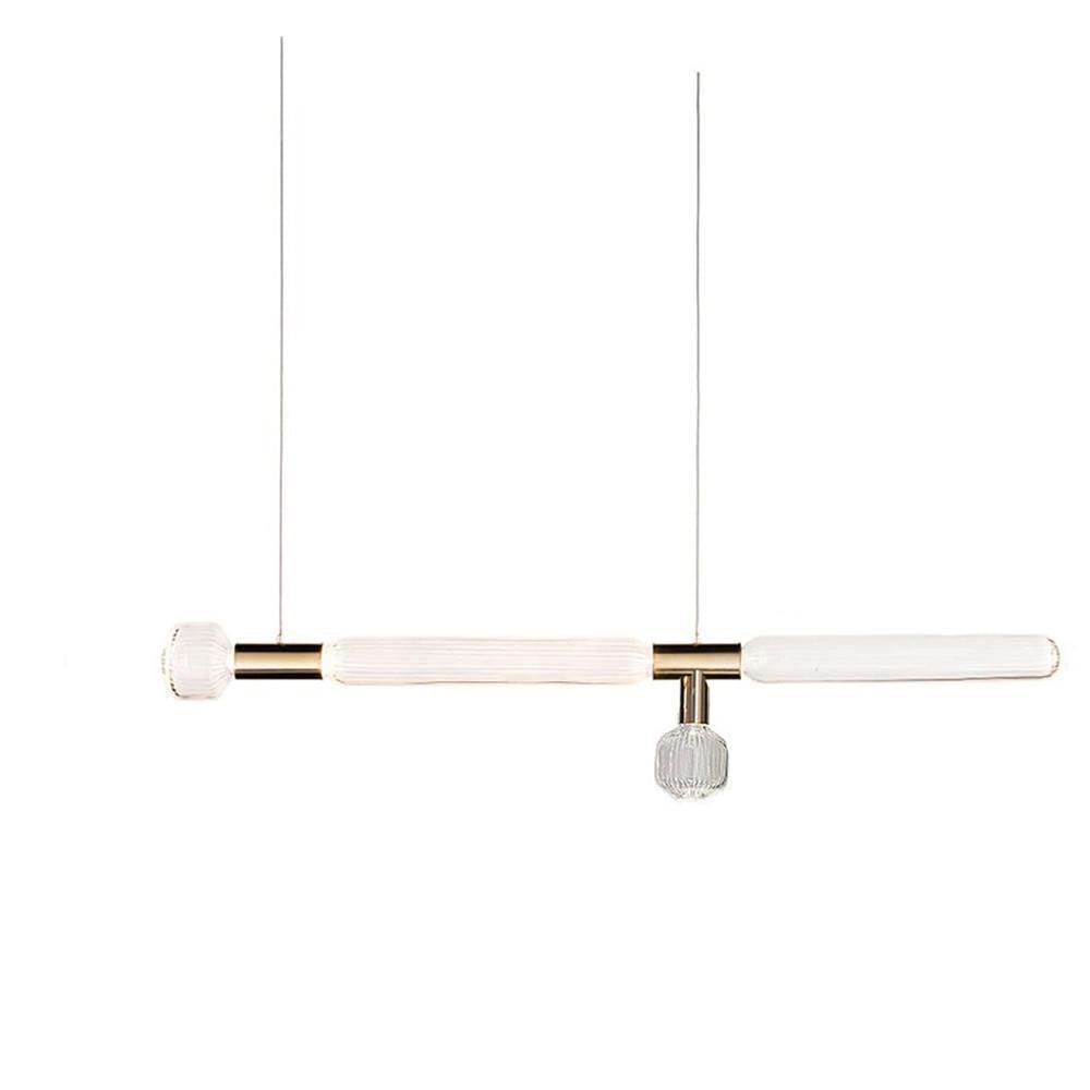Gold Cylinder Pendant Light — Pendant Light | Maison Monashee — view 63