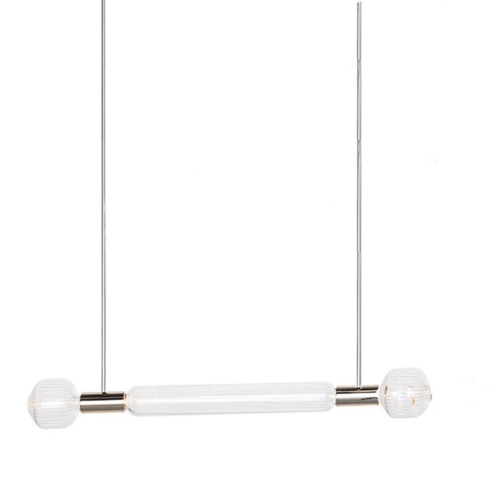 Gold Cylinder Pendant Light — Pendant Light | Maison Monashee — view 64