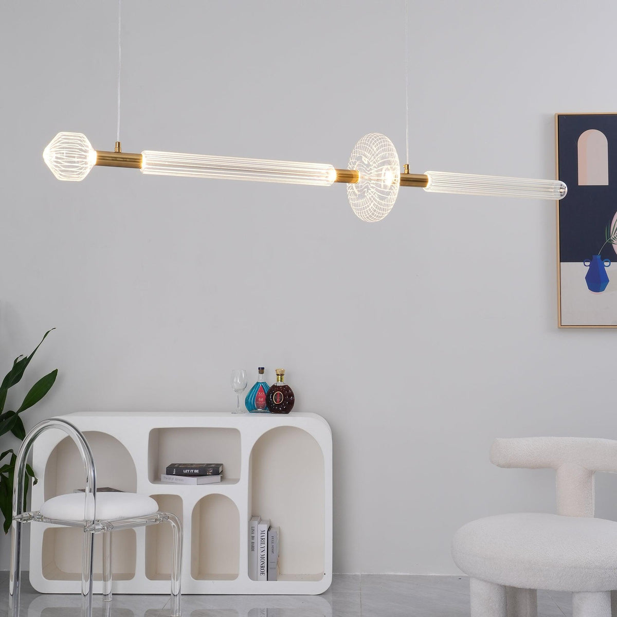 Gold Cylinder Pendant Light — Pendant Light | Maison Monashee — view 56