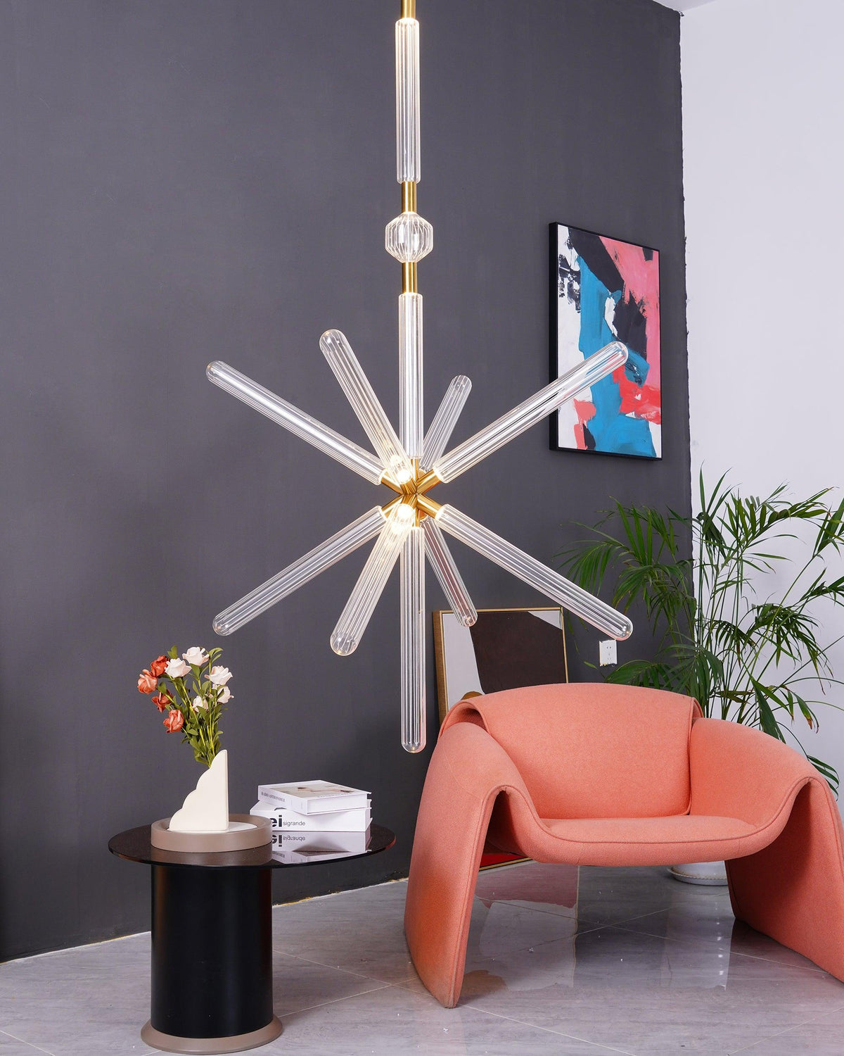 Gold Cylinder Pendant Light — Pendant Light | Maison Monashee — view 6