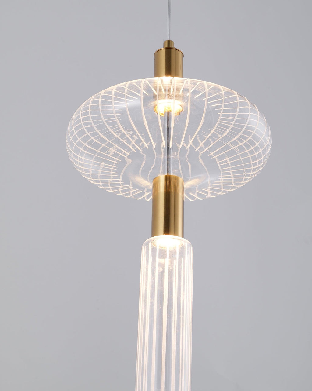 Gold Cylinder Pendant Light — Pendant Light | Maison Monashee — view 50