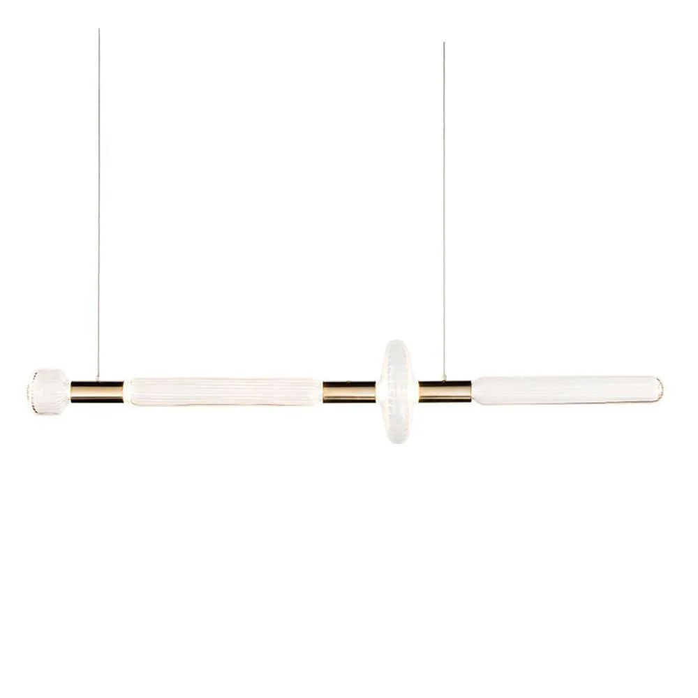 Gold Cylinder Pendant Light — Pendant Light | Maison Monashee — view 80