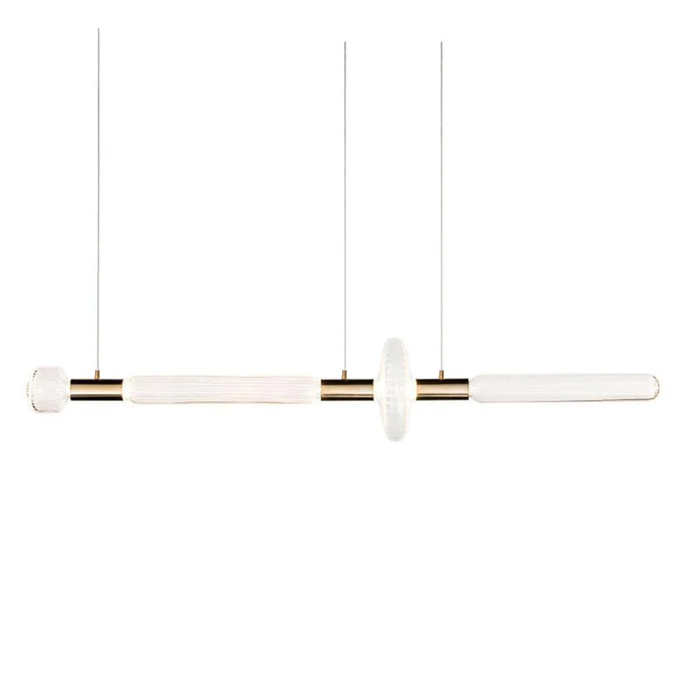 Gold Cylinder Pendant Light — Pendant Light | Maison Monashee — view 77