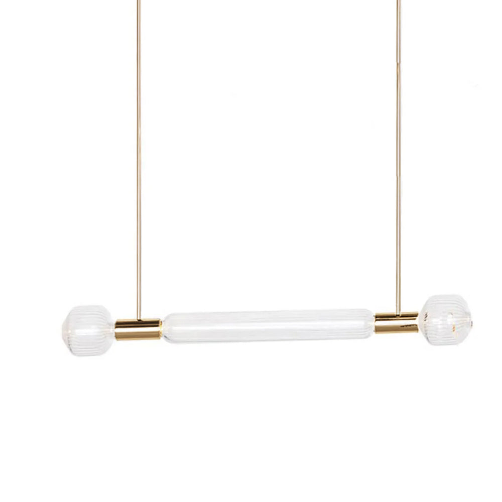 Gold Cylinder Pendant Light — Pendant Light | Maison Monashee — view 71