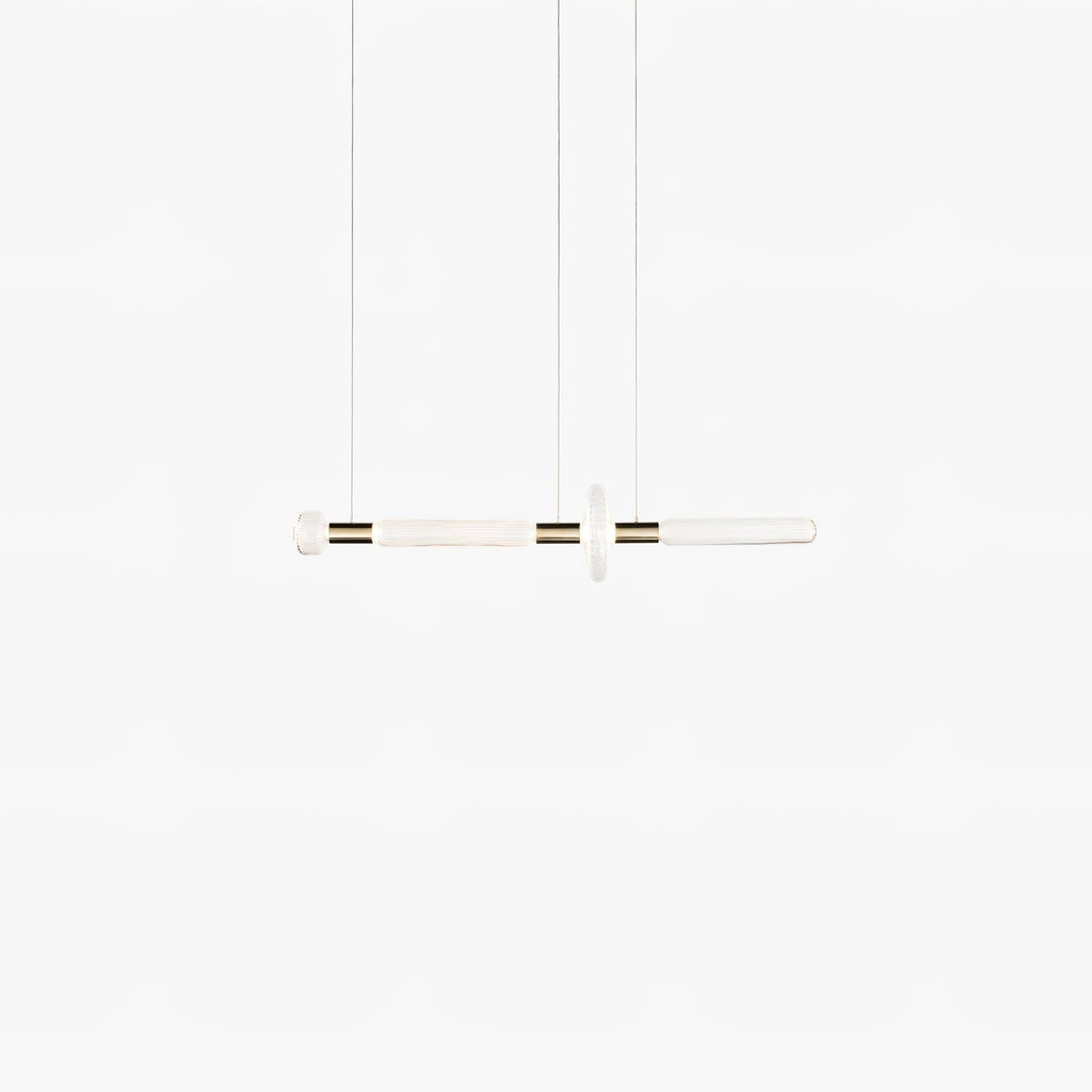 Gold Cylinder Pendant Light — Pendant Light | Maison Monashee — view 81