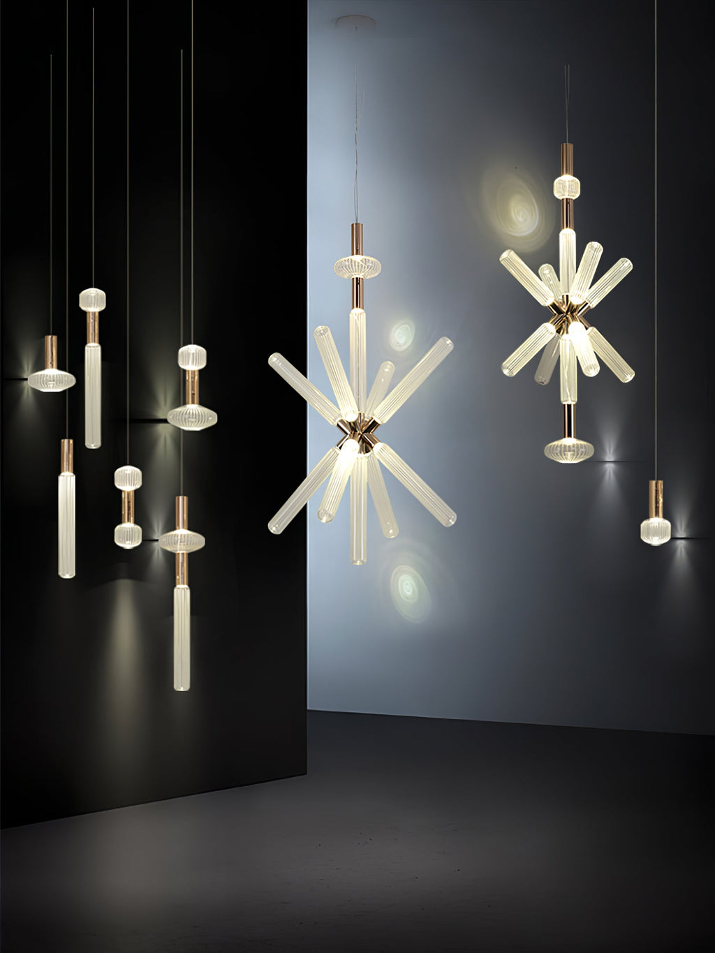 Gold Cylinder Pendant Light — Pendant Light | Maison Monashee — view 5
