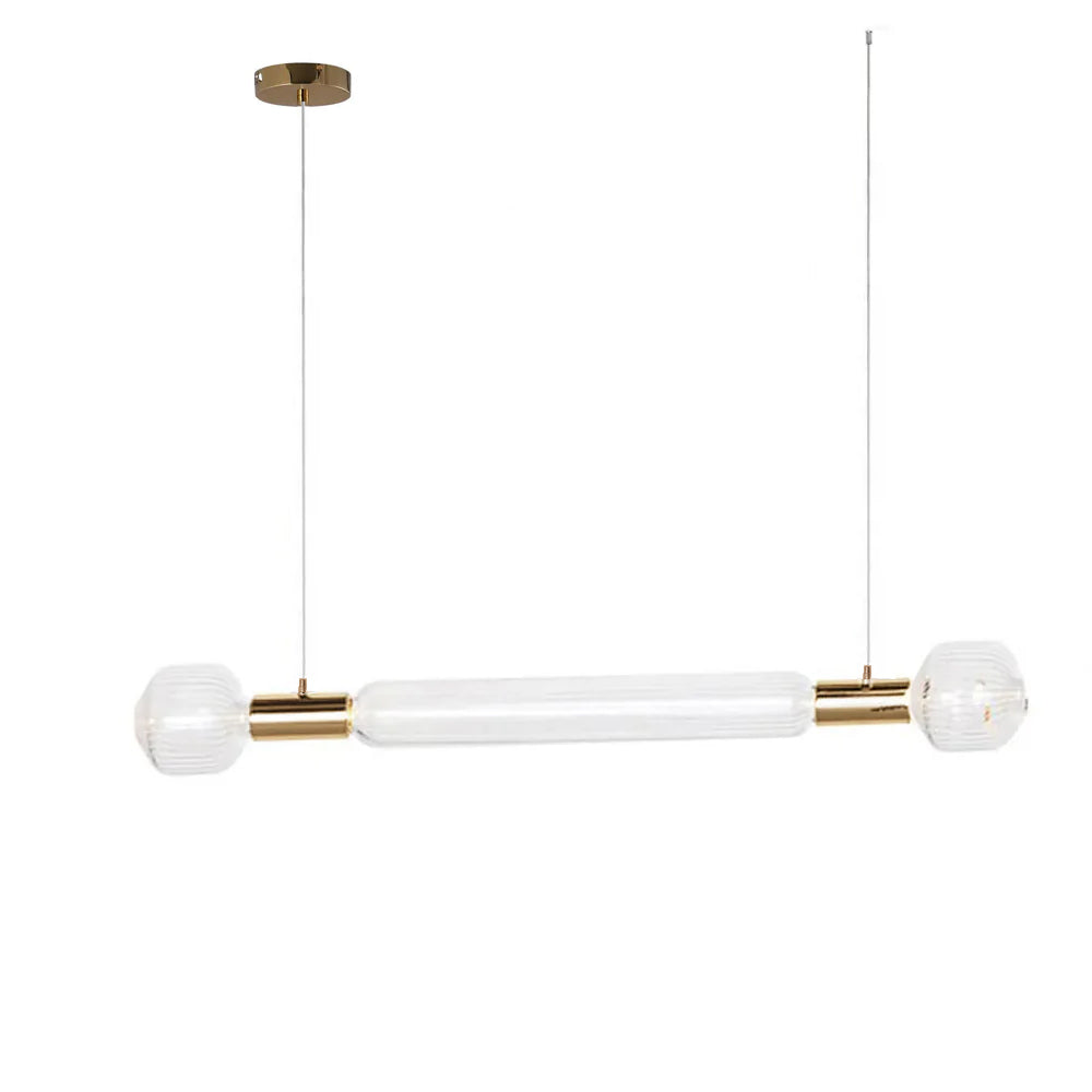 Gold Cylinder Pendant Light — Pendant Light | Maison Monashee — view 85