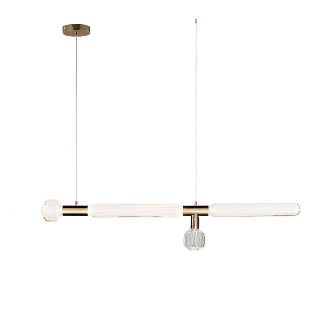 Gold Cylinder Pendant Light — Pendant Light | Maison Monashee — view 87