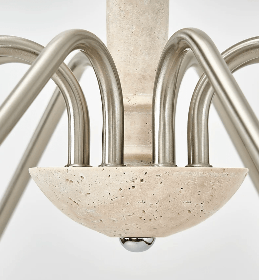 6 Light Candle Style Chandelier — Chandelier | Maison Monashee — view 12