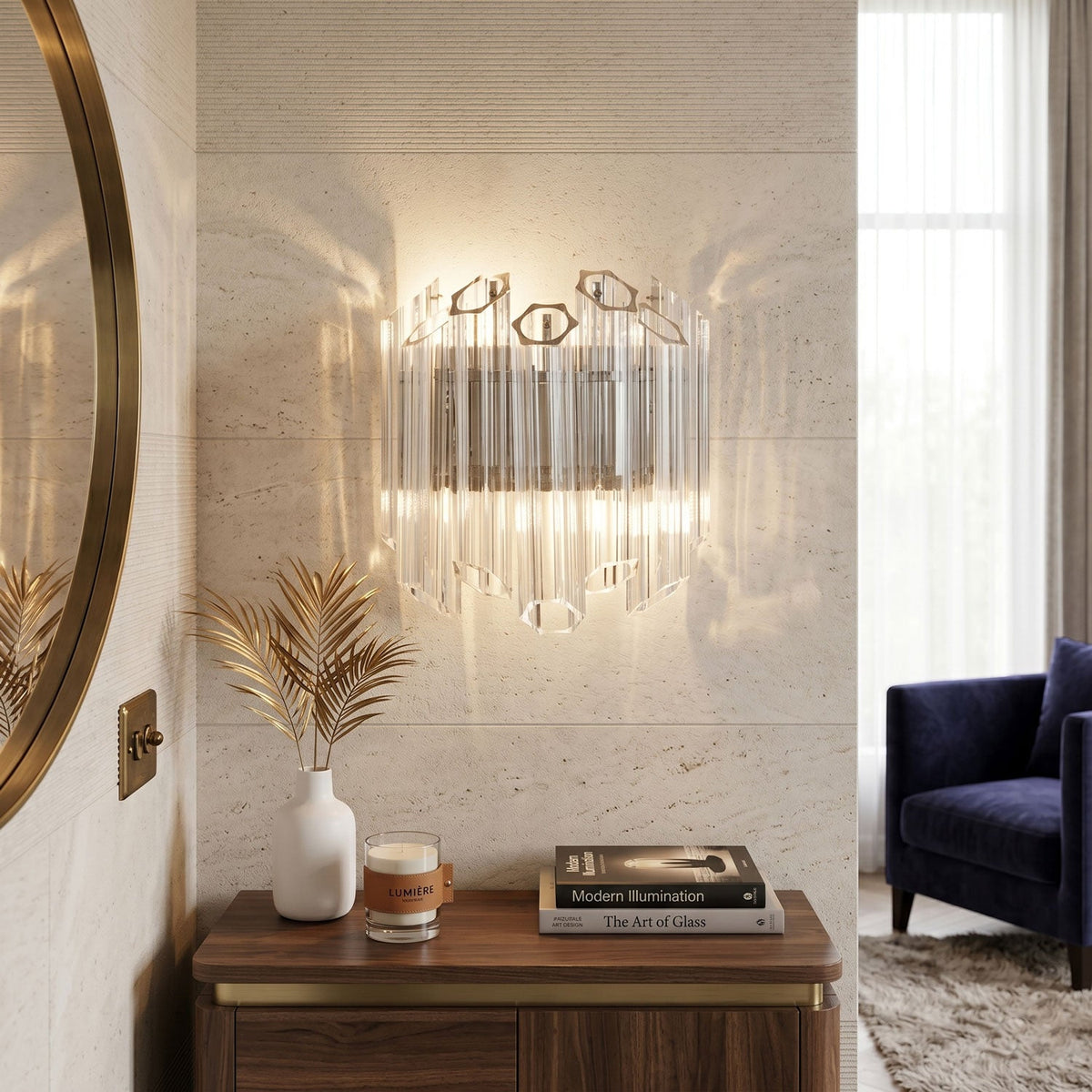 Glass Tube Sconce — Wall Sconce | Maison Monashee — view 3