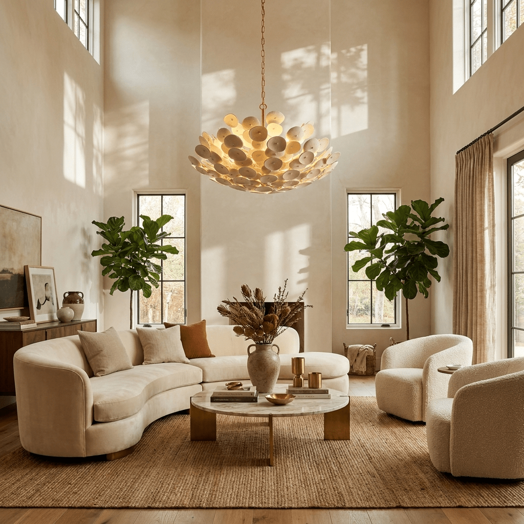 White Dome Chandelier — Chandelier | Maison Monashee — view 16
