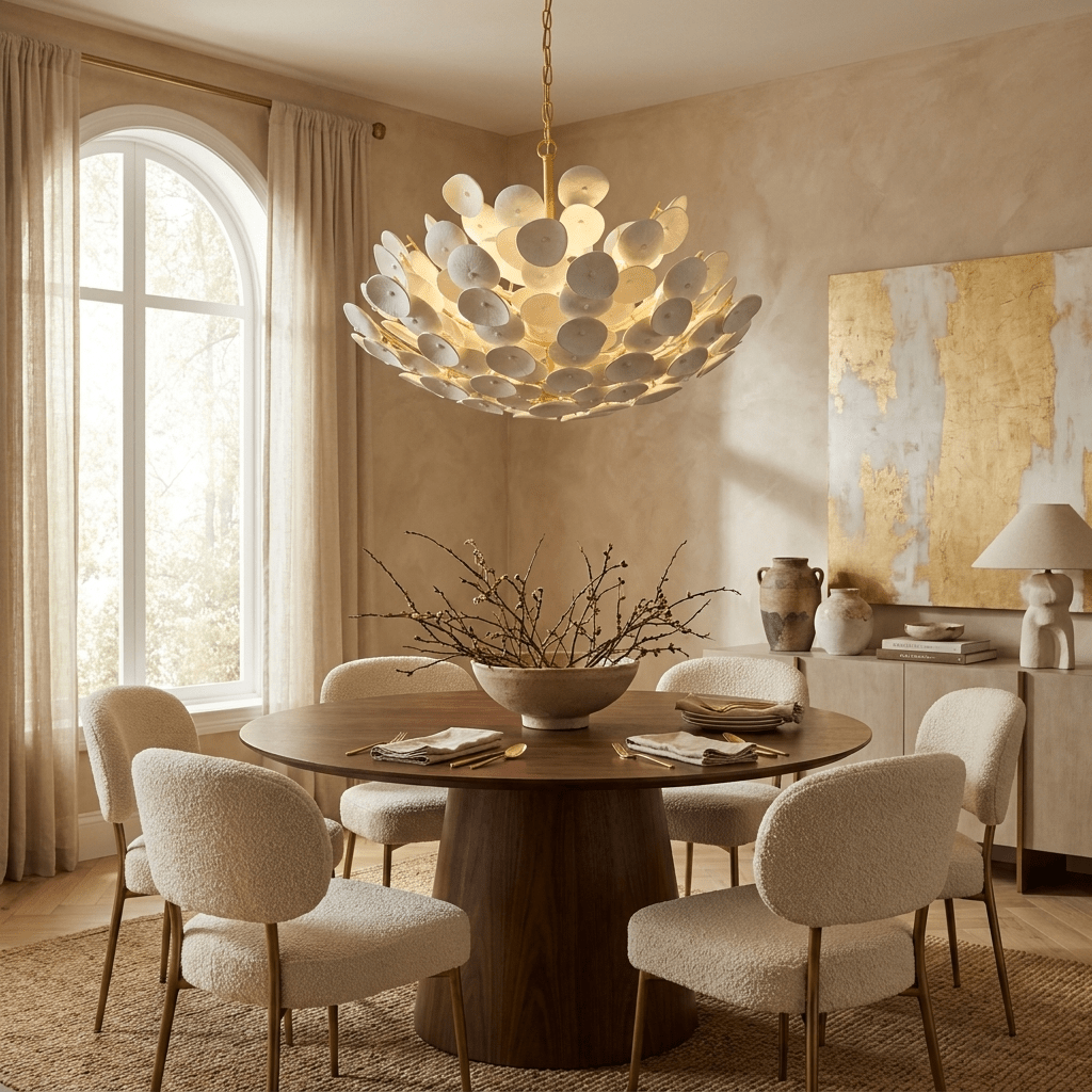 White Dome Chandelier — Chandelier | Maison Monashee — view 4