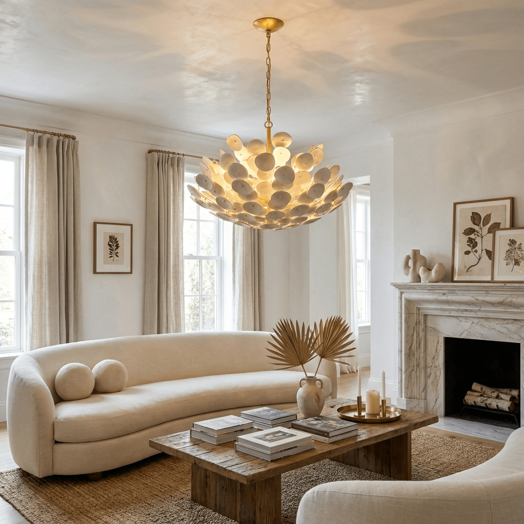 White Dome Chandelier — Chandelier | Maison Monashee — view 18