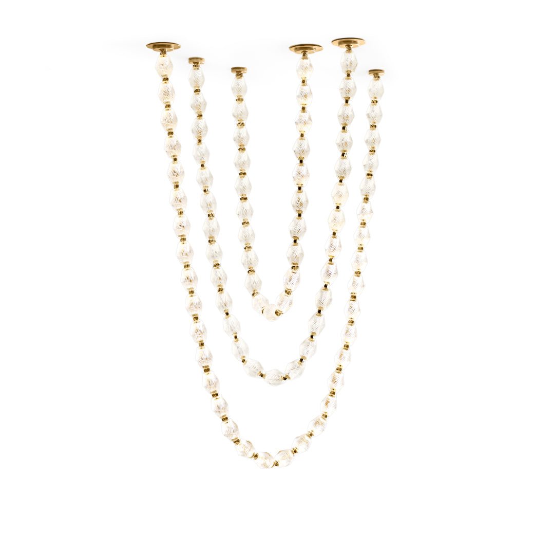 Glass Chain Chandelier — Chandelier | Maison Monashee — view 125