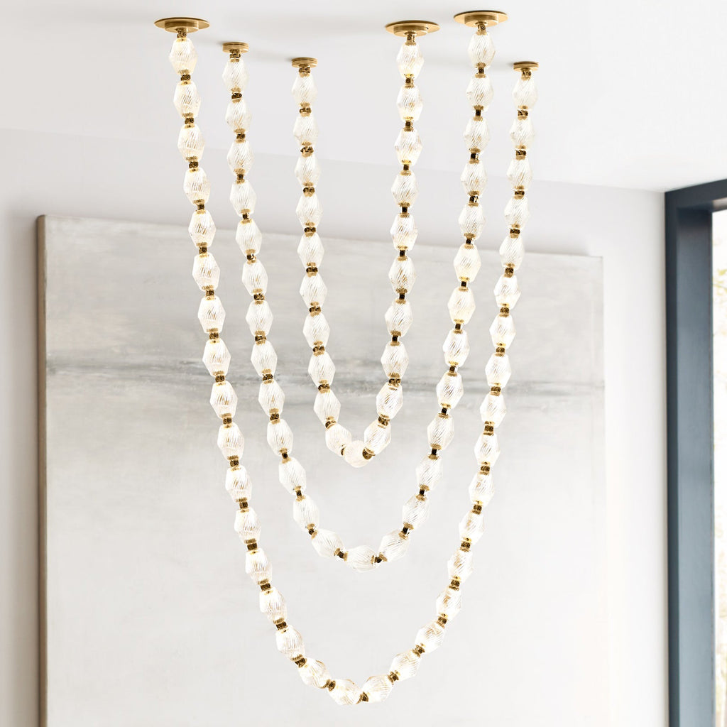 Glass Chain Chandelier — Chandelier | Maison Monashee — view 129
