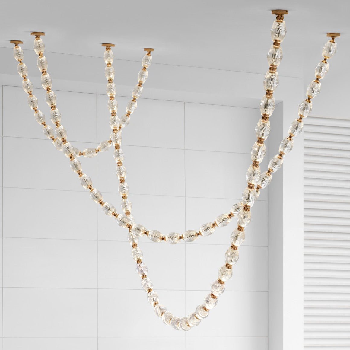 Glass Chain Chandelier — Chandelier | Maison Monashee — view 114