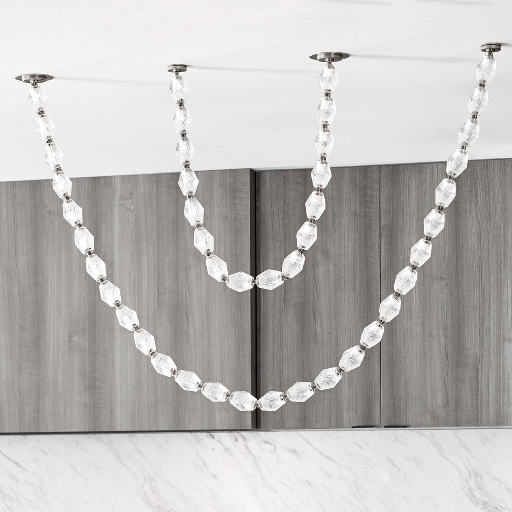 Glass Chain Chandelier — Chandelier | Maison Monashee — view 116