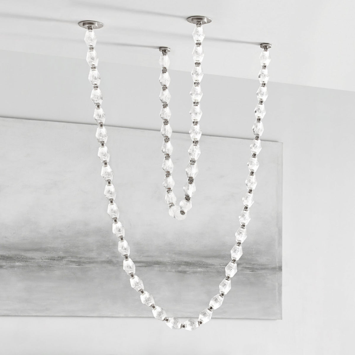 Glass Chain Chandelier — Chandelier | Maison Monashee — view 117