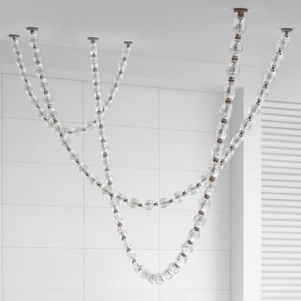 Glass Chain Chandelier — Chandelier | Maison Monashee — view 118