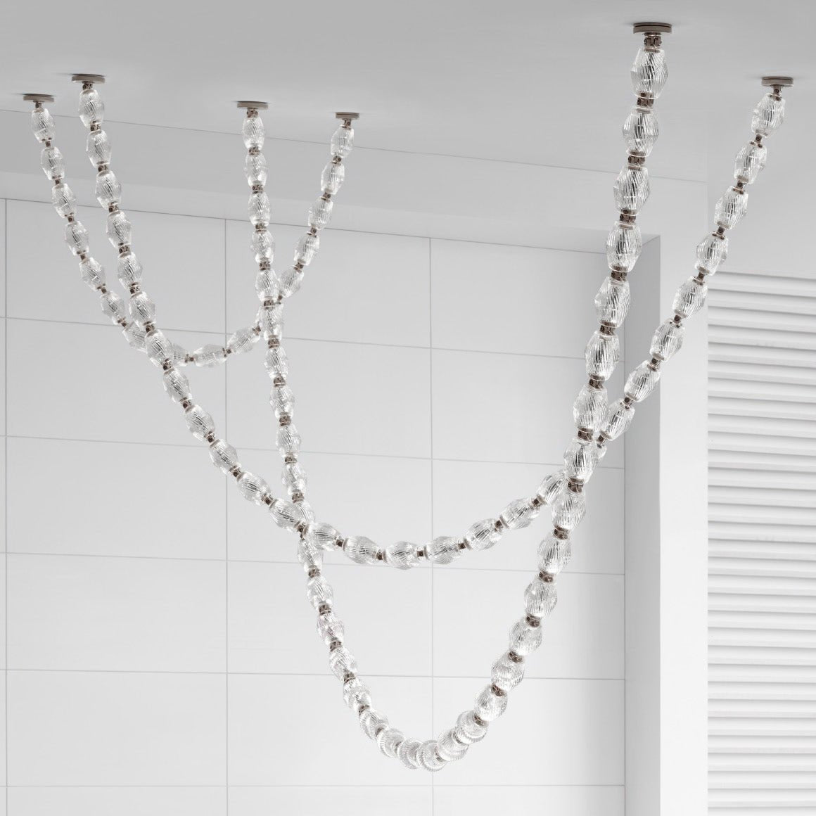 Glass Chain Chandelier — Chandelier | Maison Monashee — view 118