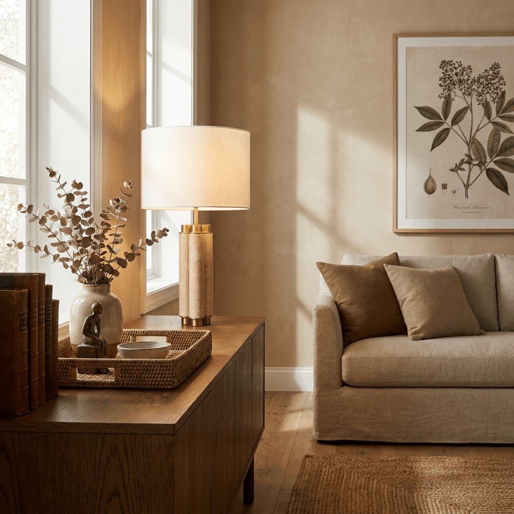 Table Lamp with Stone Base — Table Lamp | Maison Monashee — view 5
