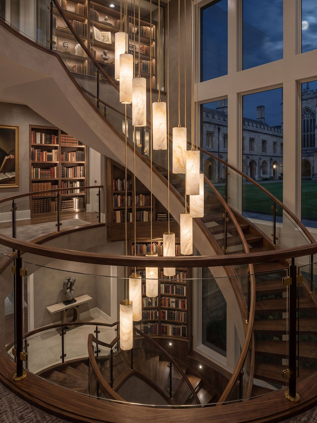 Spiral Staircase Chandelier — Chandelier | Maison Monashee — view 4