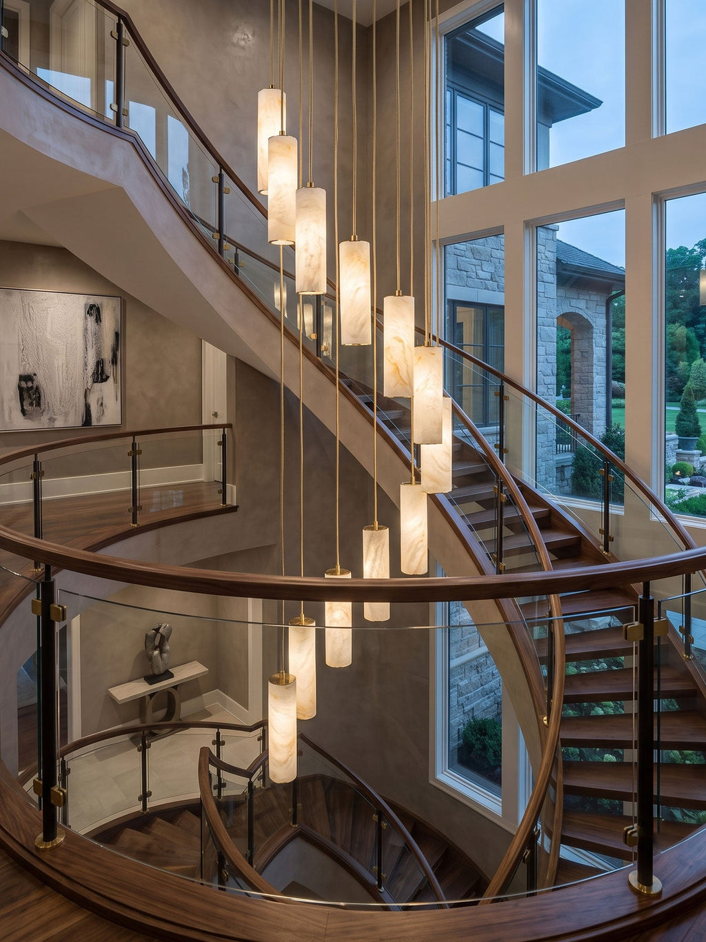 Spiral Staircase Chandelier — Chandelier | Maison Monashee — view 2